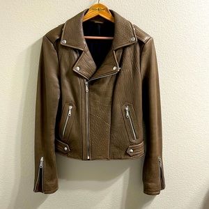 PRICE CUT! ✂️ Gorgeous Rebecca Minkoff leather motorcycle jacket in khaki brown